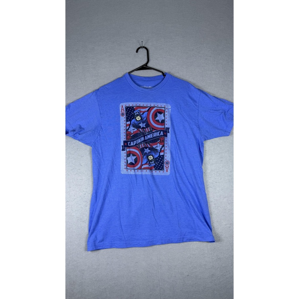 Captain America Shirt Mens Large Marvel Comics Superhero Tee WeLoveFine Avengers